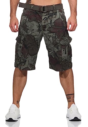 Jet Lag Herren Cargo Shorts Take Off 7, Farbe:Lauro Oak, Größe:W38