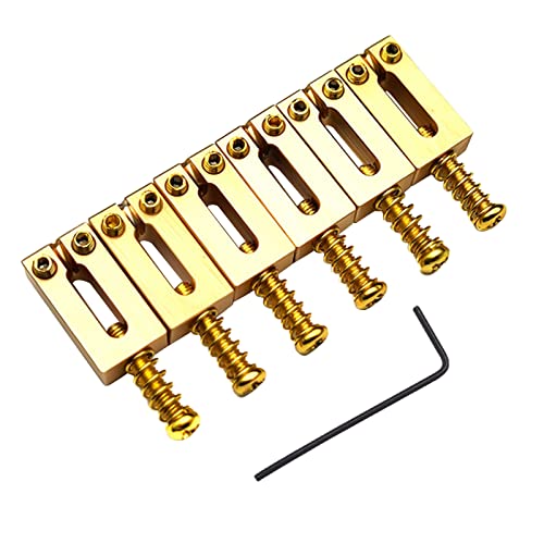 10 5mm E Gitarre Set Tremolo Brücke Sattel Messing Flat Top Gitarre Brücke Sättel Schlüssel Elektrische Gitarre Teile