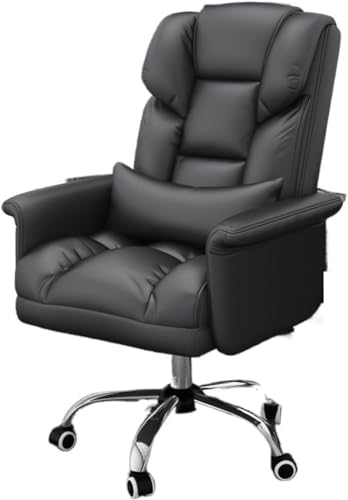 TBSZCM Chefstühle, Bürostühle, Computer-Rückenlehne, ergonomische Sofa-Bürostühle, bequemer Möbelstuhl (Farbe: Noir), interessant Run forward