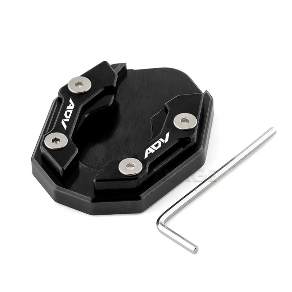 BOEYDSE88 Motorrad-Seitenständerpolster Für H&ONDA ADV 150 350 PCX 125 150 160 Motorrad Ständer Seite Stehen Unterstützung Vergrößern Verlängerung Platte Pad ADV150 ADV350 PCX150(ADV-2)