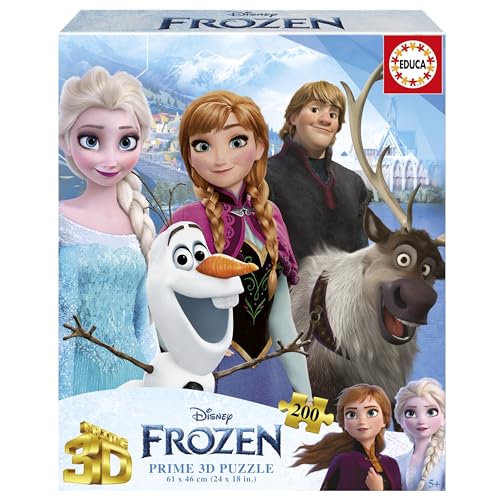 Educa 20047 Die Eiskönigin 200 Frozen 3D Lenticular Puzzle, Verschieden