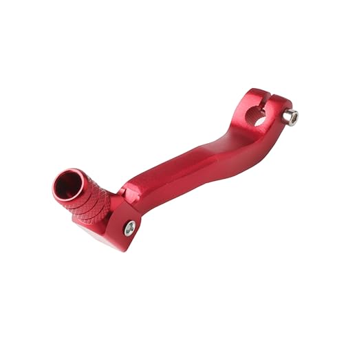 Skdvy Dirt Bike Klappbarer Schalthebel, CNC-Pedal for Motorräder, universelles Zubehör for T2 T4 T6 K4 K6 Bosuer CB NC 250 300 450 Enduro Dirt Bike 125–250 cc(Red)