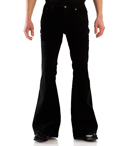 Comycom Herren Jeans Schlaghose BlackBlack schwarz