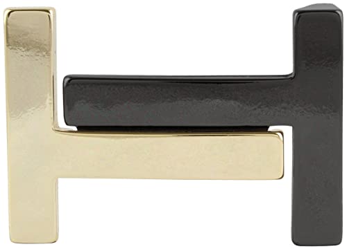 BELTINGER Gürtelschnalle Helena 4,0 cm | Buckle Wechselschließe Gürtelschließe 40mm | Wechselgürtel bis 4cm | Schwarz