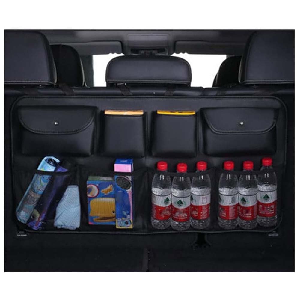 Auto Kofferraum Organizer für Toyota Crown Corolla EX Corolla GT Highhlander Camry, Faltbar Aufbewahrungstasche mit Pocket Hängen Kofferraumtasche Rücksitz Organizer Zubehör,A/Black