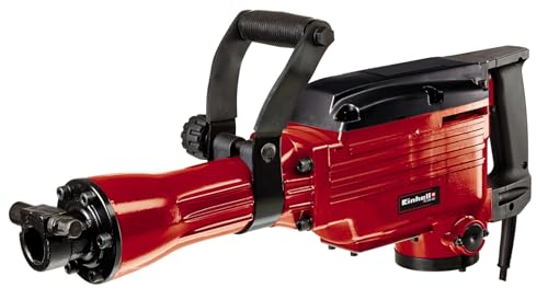 Einhell Abbruchhammer TC-DH 43 (1.600 W, 43 J Einzelschlagstärke, SDS-hex-Werkzeugaufnahme, 180°-verstellbarer Zusatzhandgriff, inkl. Spitz- und Flachmeißel, Koffer)