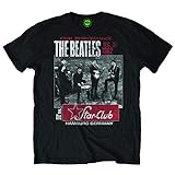 The Beatles Herren Star Club T-Shirt, Schwarz, XL