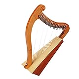 Leier Harfe 19-saitige 15-Ton-Kleine Harfe Leier Harfe Saiteninstrument (Color : 6 19-String)