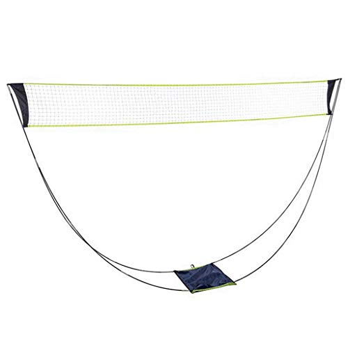 Avejjbaey Faltbares Badminton-Set, einfaches Standard-Volleyballnetz für professionelles Tennis, Pickleball-Training, Indoor-Outdoor-Sport