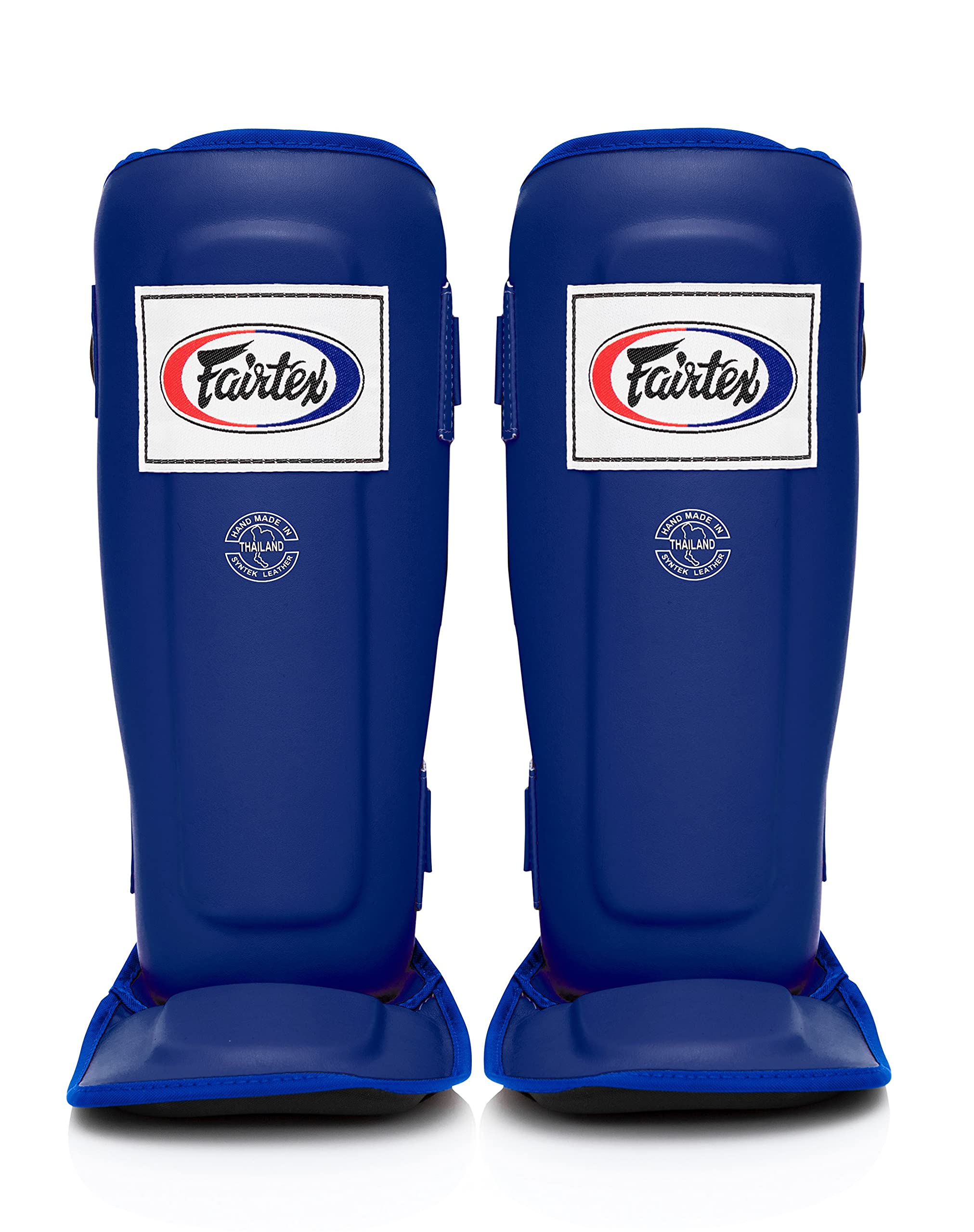 Fairtex SP3 Muay Thai Schienbeinschützer für Herren, Damen, Kinder | MMA-Training| Hochwertig, Leicht & Langlebig | Vermeiden Sie Schienbeinschienen während des Trainings(Large-Blau)