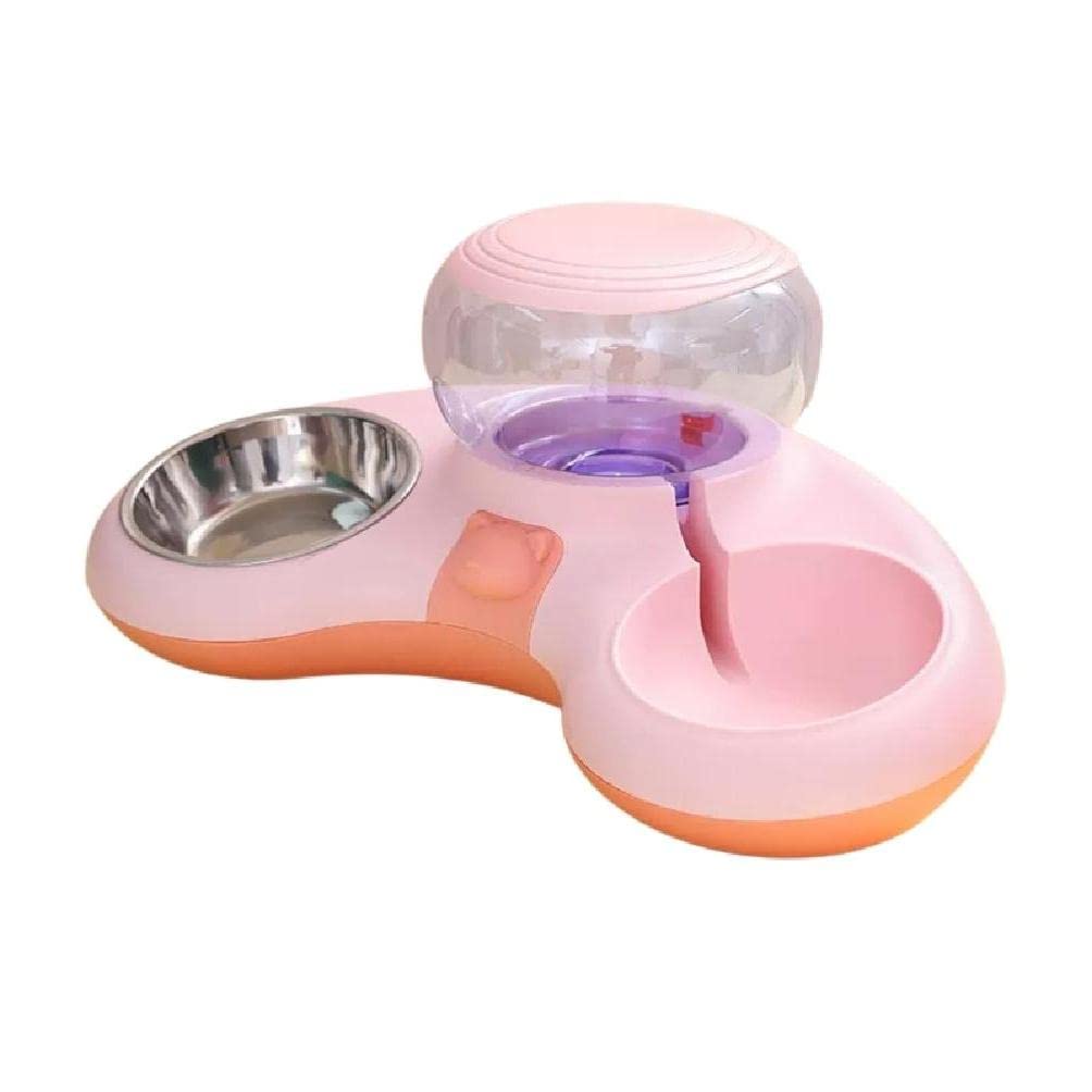 Slow Feeding Double Bowls Non-slip Base Pet Slow Feeding Dish Automatic Water Feeding Tools dogs bowls feeding non-slip dogs bowls feeding and water bowl large