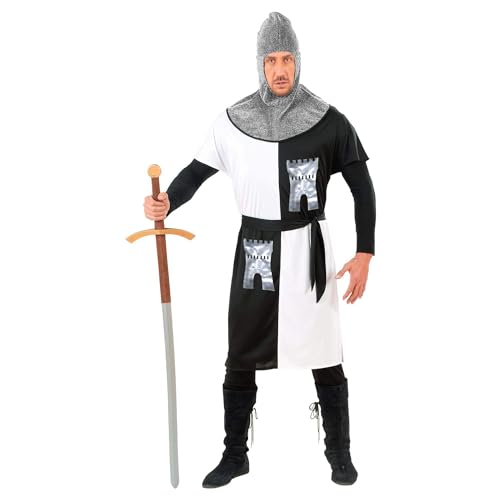 WIDMANN 59761 COSTUME GUERRIERO MEDIEVALE S - BIANCO ECONOMICO #597C