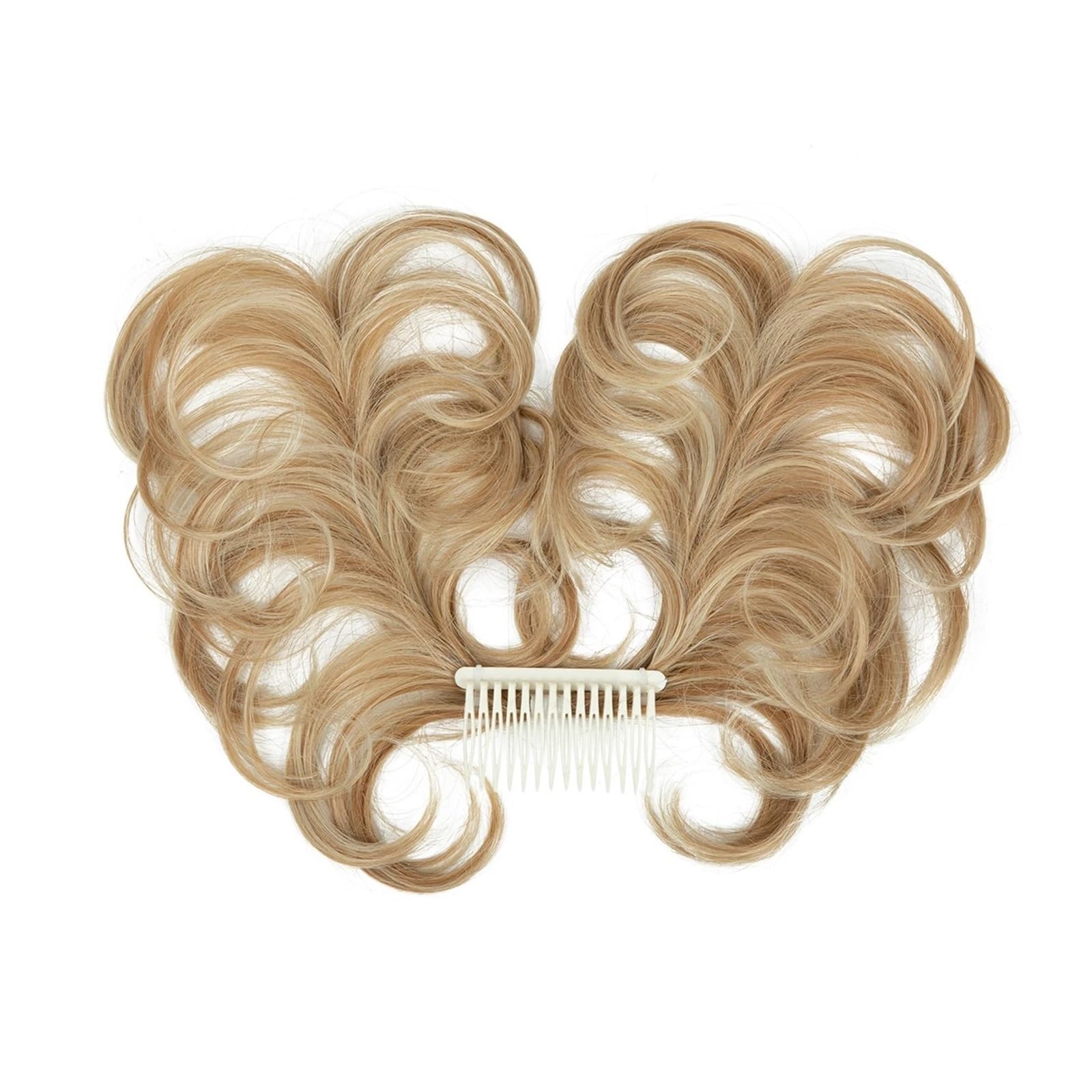 Haarteil Synthetisches, unordentliches Dutt-Haarteil, seitlicher Kamm, Clip-in-Haarknoten, natürlich, gerade, vielseitig, verstellbare Stile, Haarteil for Frauen Haarverlängerung(27H613)