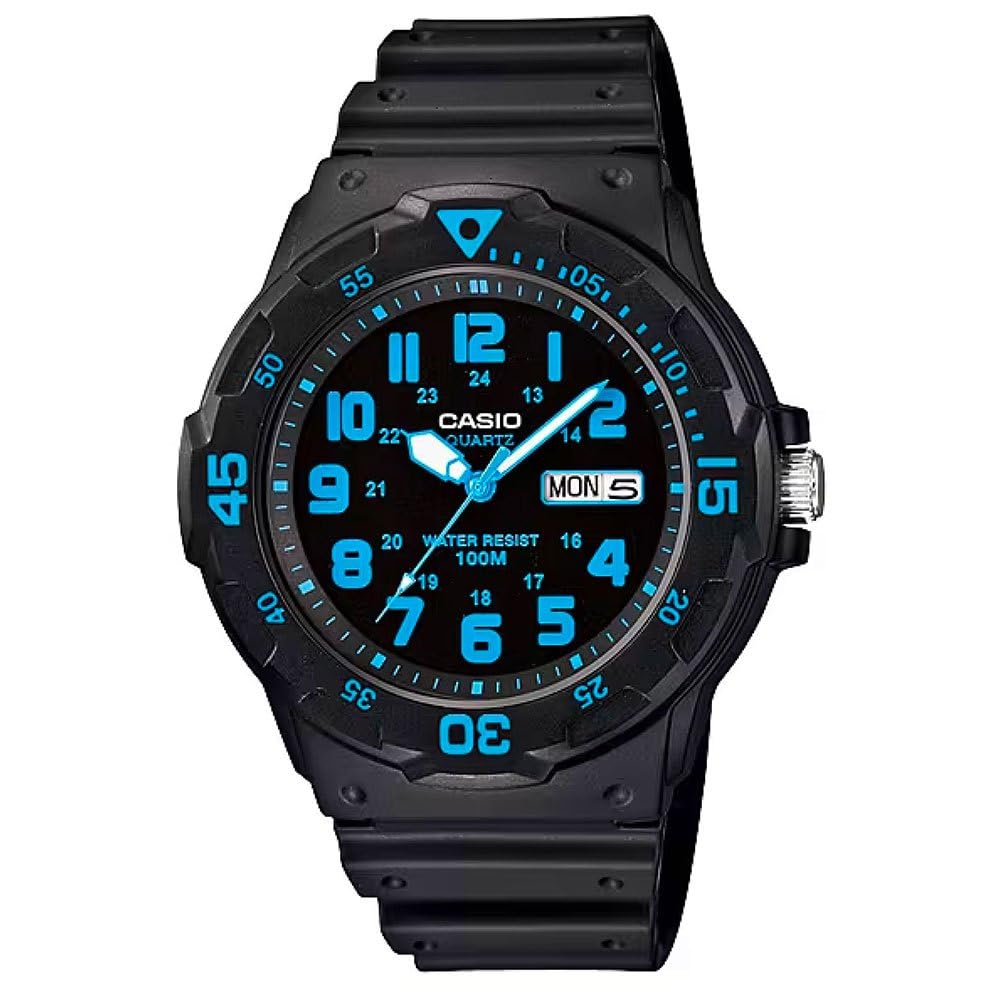 CASIO Herren Analog Quarz Uhr mit Resin Armband MRW-200H-2