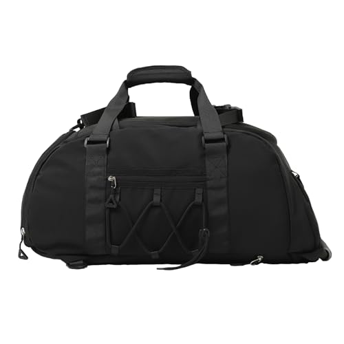 Hapihom Sporttasche für Herren, Sporttasche mit Schuhfach und Wasserdichter Tasche, Tragetasche für Reisen, Gym Sport Tasche, Wasserdicht Trainingstasche, Herren Fitnesstasche Schwarz