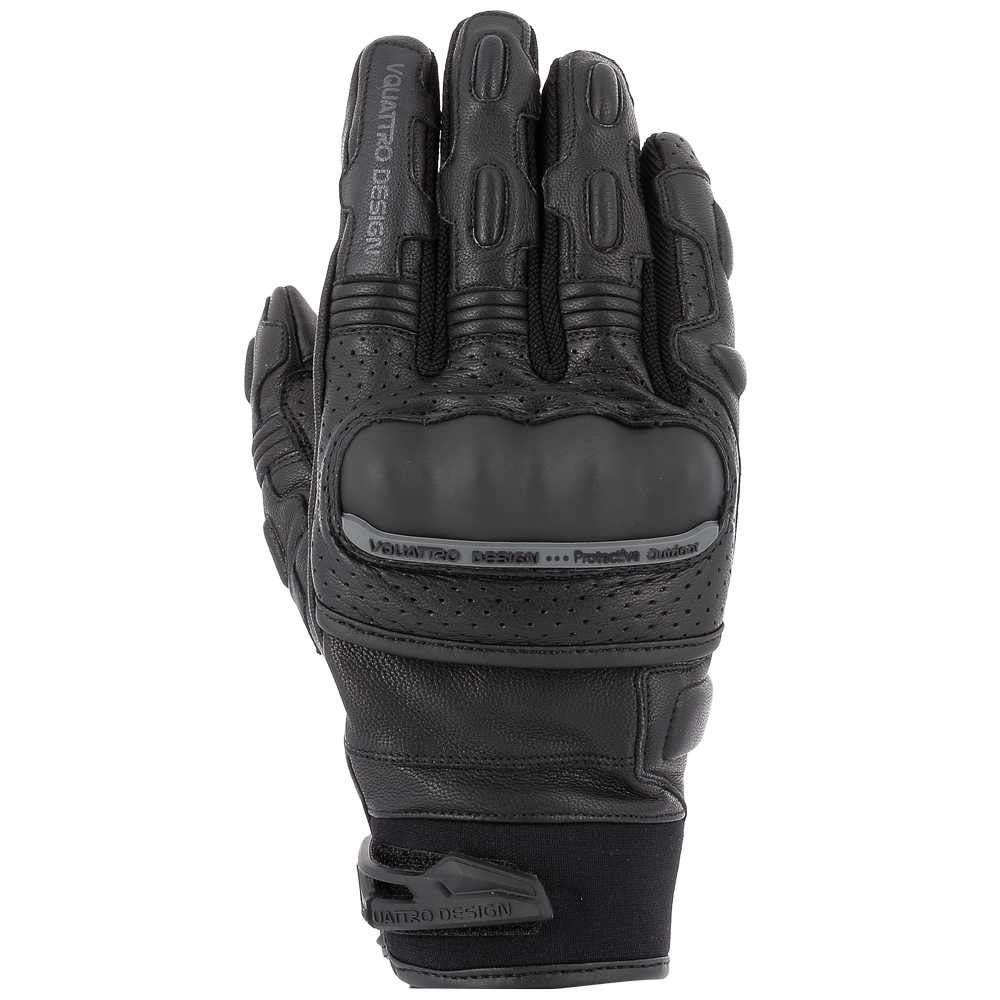 V'QUATTRO DESIGN Sport Max 18 Handschuhe Man- Phone Touch Schwarz