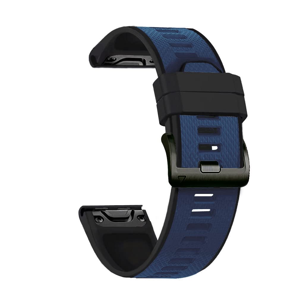 OPKDE 22 x 26 mm Smartwatch-Armbänder für Garmin Fenix 6X 6 Pro 5 5X Plus 7 7X 3 3HR 945 Armband Quick Easyfit Starps Zubehör, 26 mm, Achat