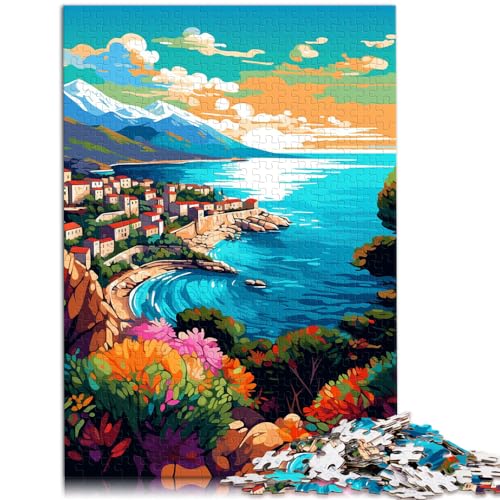 Puzzle-Geschenk, farbenfrohe Landschaft, Puzzle, 1000 Teile, Holzpuzzle, anspruchsvolles, unterhaltsames Spiel für die ganze Familie, 1000 Teile (50 x 75 cm)