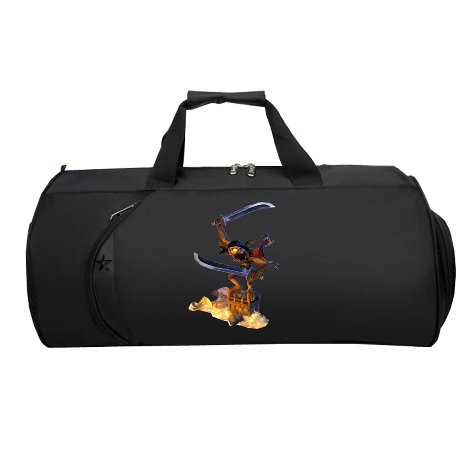 Overlo-rd Cabin Bag Anime, Reisetasche Faltbar Kabinengepäck, HandgepäCk füR Weekender Herren Damen Flugzeug(Black 4)