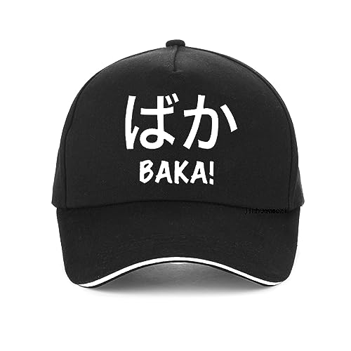 Baseballmütze Anime Otaku Baka Baseball Cap Männer Frauen Japanisch Lustige Humor Nipon Sprache Japanische Cartoon Nerd Hut Denim Hut Casual Outdoor Golf Hut Geschenk