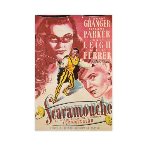 biegzc Spanisches Kino-Poster, Postkarte des 1952, Filmposter auf Leinwand, Schlafzimmer, Dekoration, Landschaft, Büro, Raumdekoration, Geschenk, 60 x 90 cm