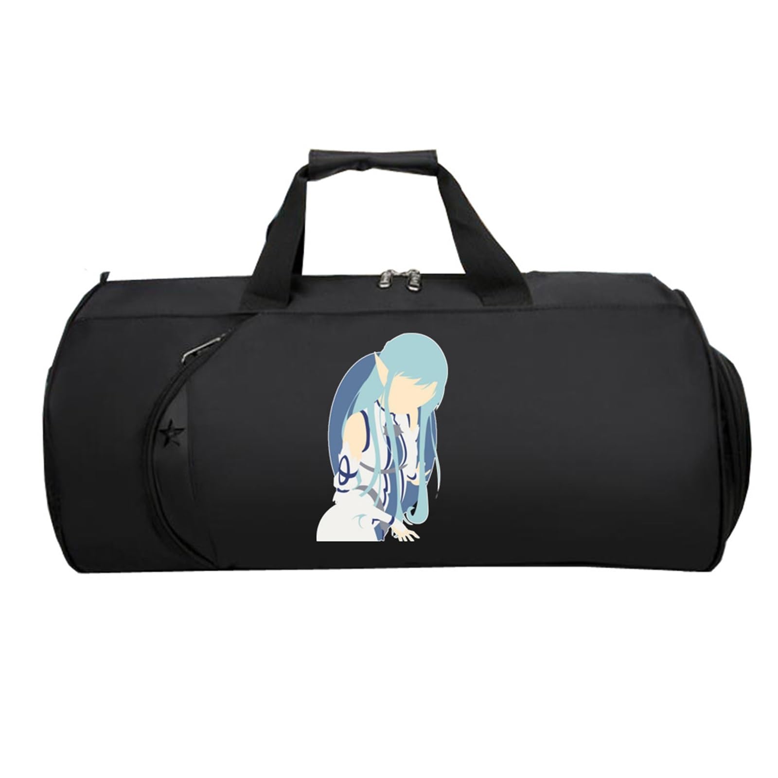 Swo-rd Art Onli-ne HandgepäCk Tasche, Faltbare Reisetasche HandgepäCk, Weekender HandgepäCk Koffer füR Herren Und Damen Flugzeug(Black 11)