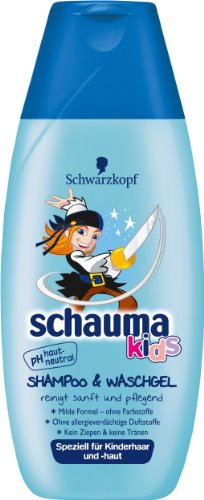 Schauma Kids Shampoo und Waschgel Jungs , 3er Pack (3 x 250 ml)