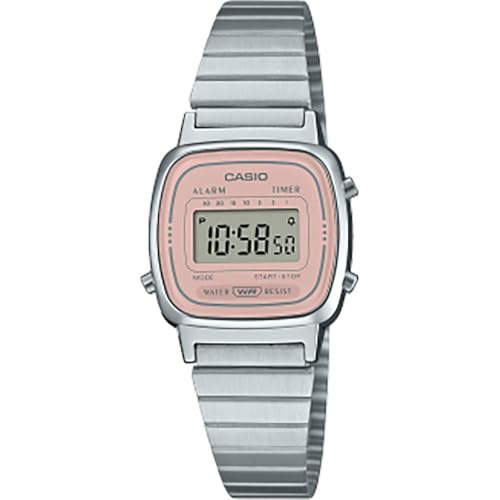 Casio Damen Digital Quarz Uhr mit Edelstahl Armband LA670WEA-4A2EF