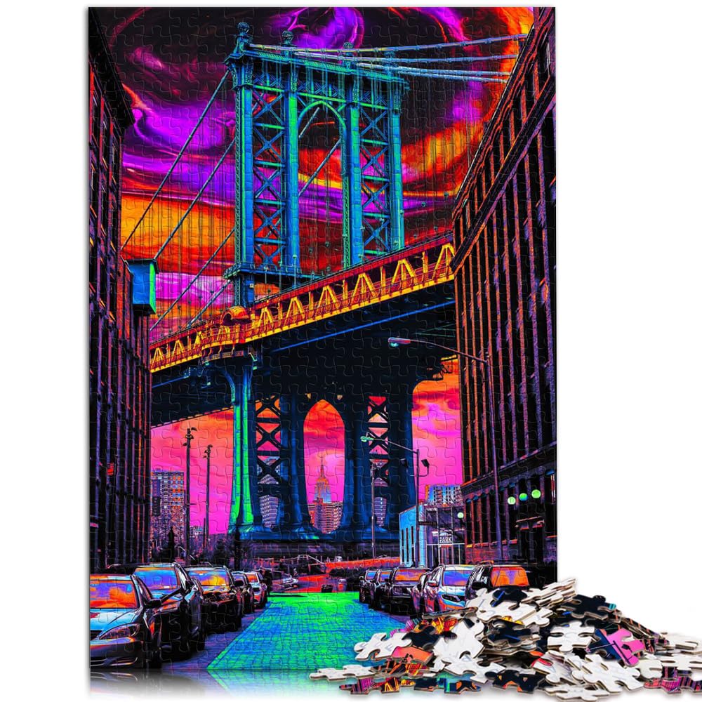 Puzzles Dreamscape 1000-teiliges Puzzle für Erwachsene, Holzpuzzle, Familienspiel zum Stressabbau, schwieriges Herausforderungspuzzle, 1000 Teile (50 x 75 cm)