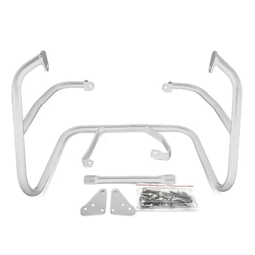 Motorrad Crashbars Für F800GT Motorrad Autobahn Motor Schutz Autobahn Crash Bars Stunt Käfig Rahmen Stoßstange Verkleidung Schutz Accessicess Motorschutz Sturzbügel(Silver)