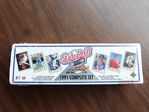 1991 Upper Deck MLB Baseballkarten, komplettes Fabrik-Set (800 Karten)