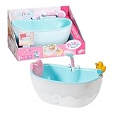 Baby Born Bath 835784 - Puppenzubehör von 36 und 43 cm mit Licht- / Soundeffekten, inklusive Kissen und Ente, batteriebetrieben, für Kinder ab 3 Jahren