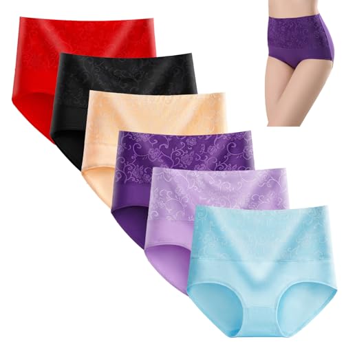 FITPOST Ladydry Slips, auslaufsicher, Baumwolle, atmungsaktiv, auslaufsicher, Schutzunterhosen, Mulitpack, 6 Stück, 6 Stück, 50