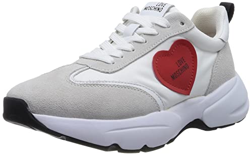 Love Moschino Damen Ja15035g1gin510a37 W.Sneakers, Weiß, 37 EU