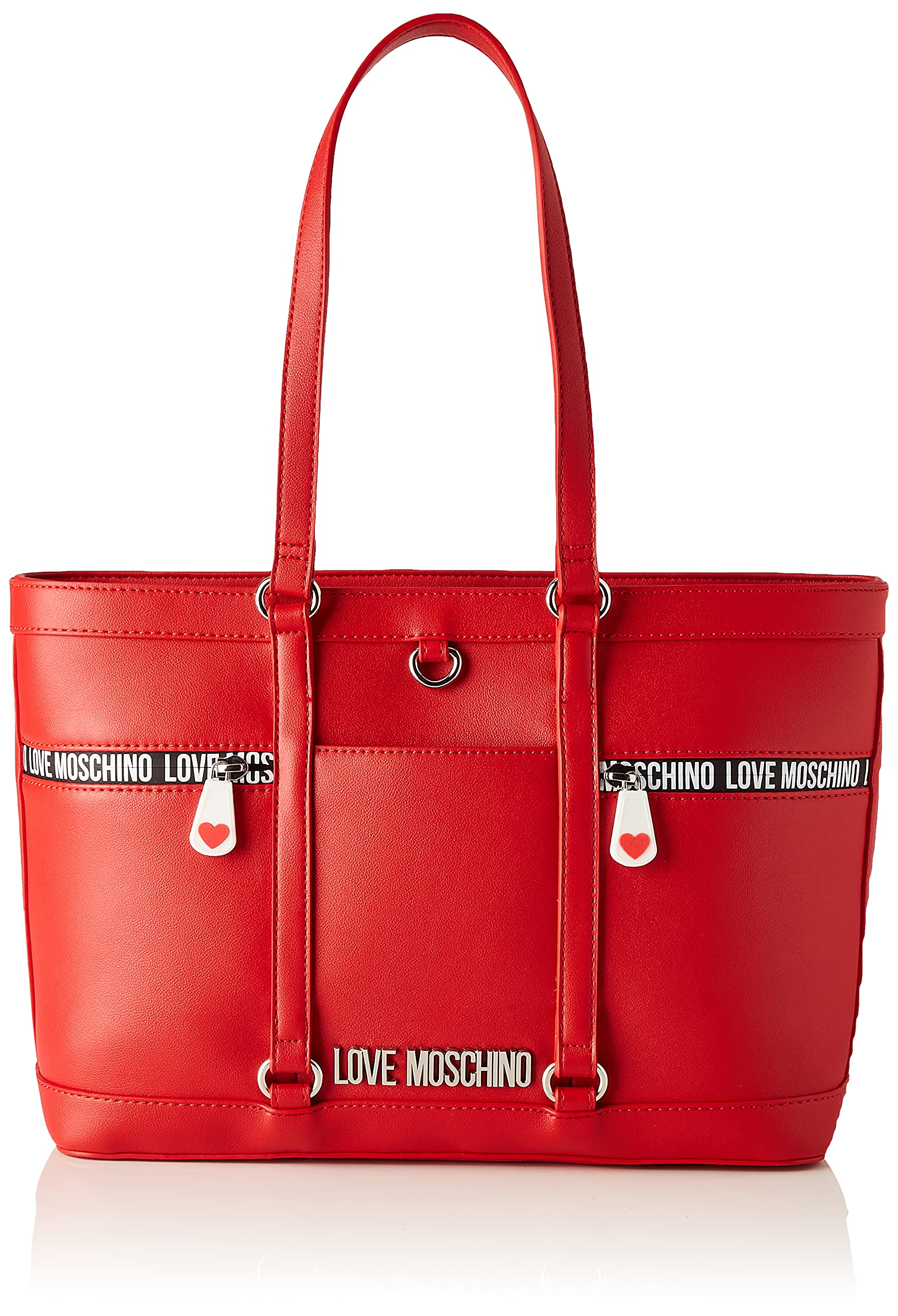 Love Moschino Damen Umhängetasche, Pre Collection Herbst Winter 2021, rot