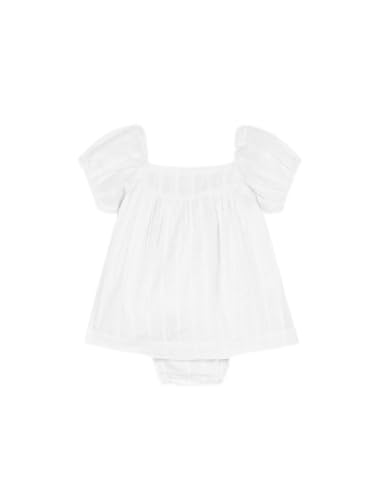 Gocco Baby-Mädchen Vestido Manga Volumen Kleid, Gebrochenes Weiß, 9 Monate