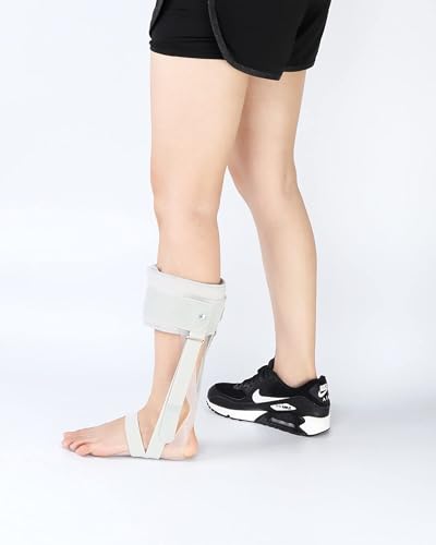 Fußtropfenorthese, Wegfahrsperre, Knöchelbandage, Stützfuß, Varus-Valgus-Schiene, Stretch-Stiefel zur Druckentlastung (Color : Left, Size : M)