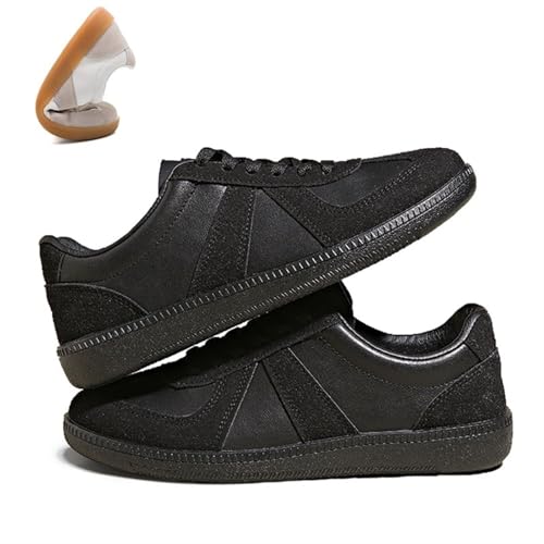 OTEB Damen-Sportschuhe, lässige Zero-Drop-Sportschuhe, lässige Sneakers mit Flacher Sohle, leichte und Bequeme Wanderschuhe(Black,40 EU)