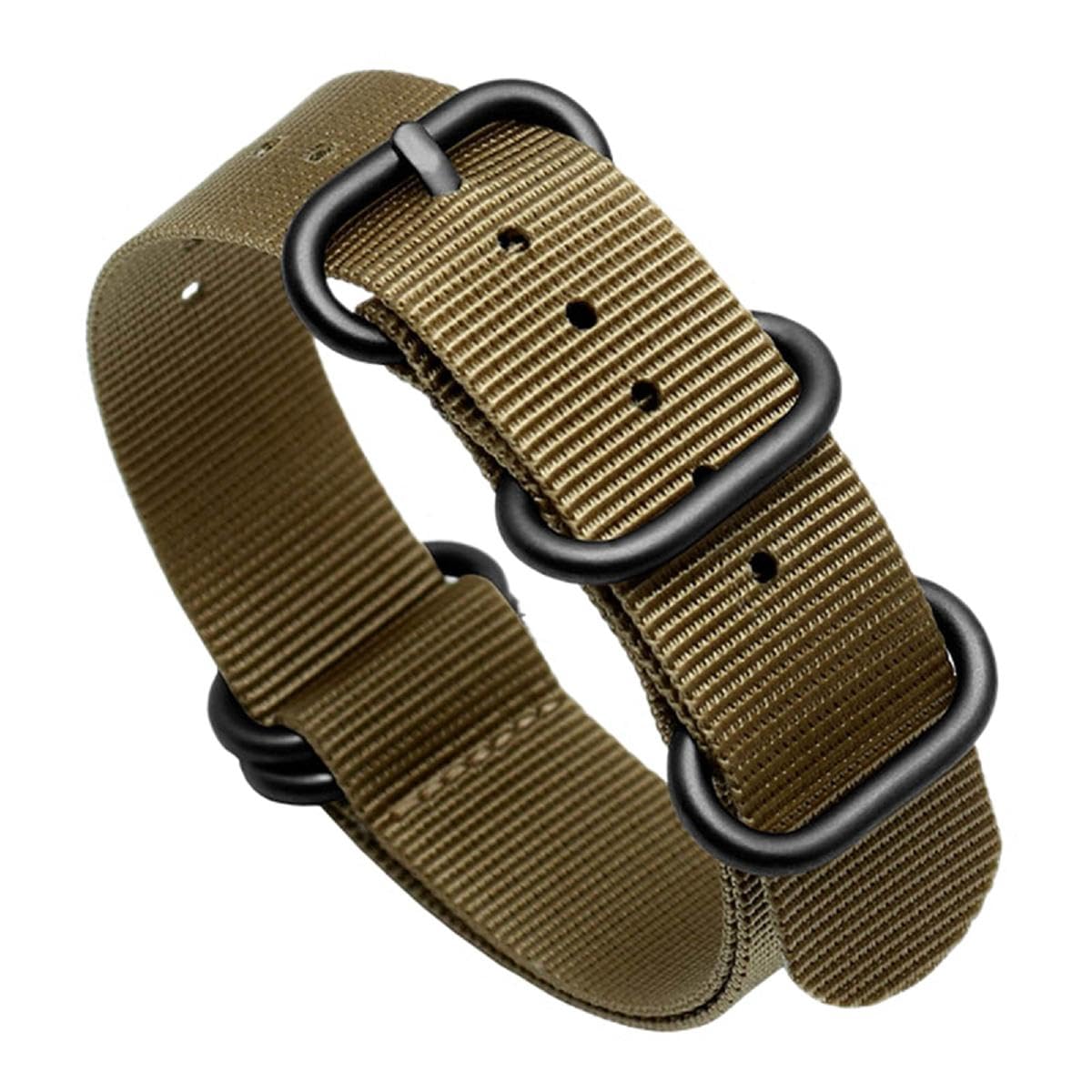 SpaRcz Armband Nylonarmband Army Sport Wasserdichtes Uhrenzubehör 18-24mm, Farbe 9, 18mm