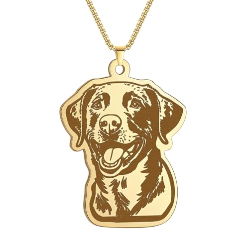 GZHENGZG Herren Haustier Halskette und Damen Schmuck Anhänger Halskette für Männer und Frauen, Tier Halsketten, Chesapeake Bay, Retriever, Geburtstagsgeschenk Geschenk