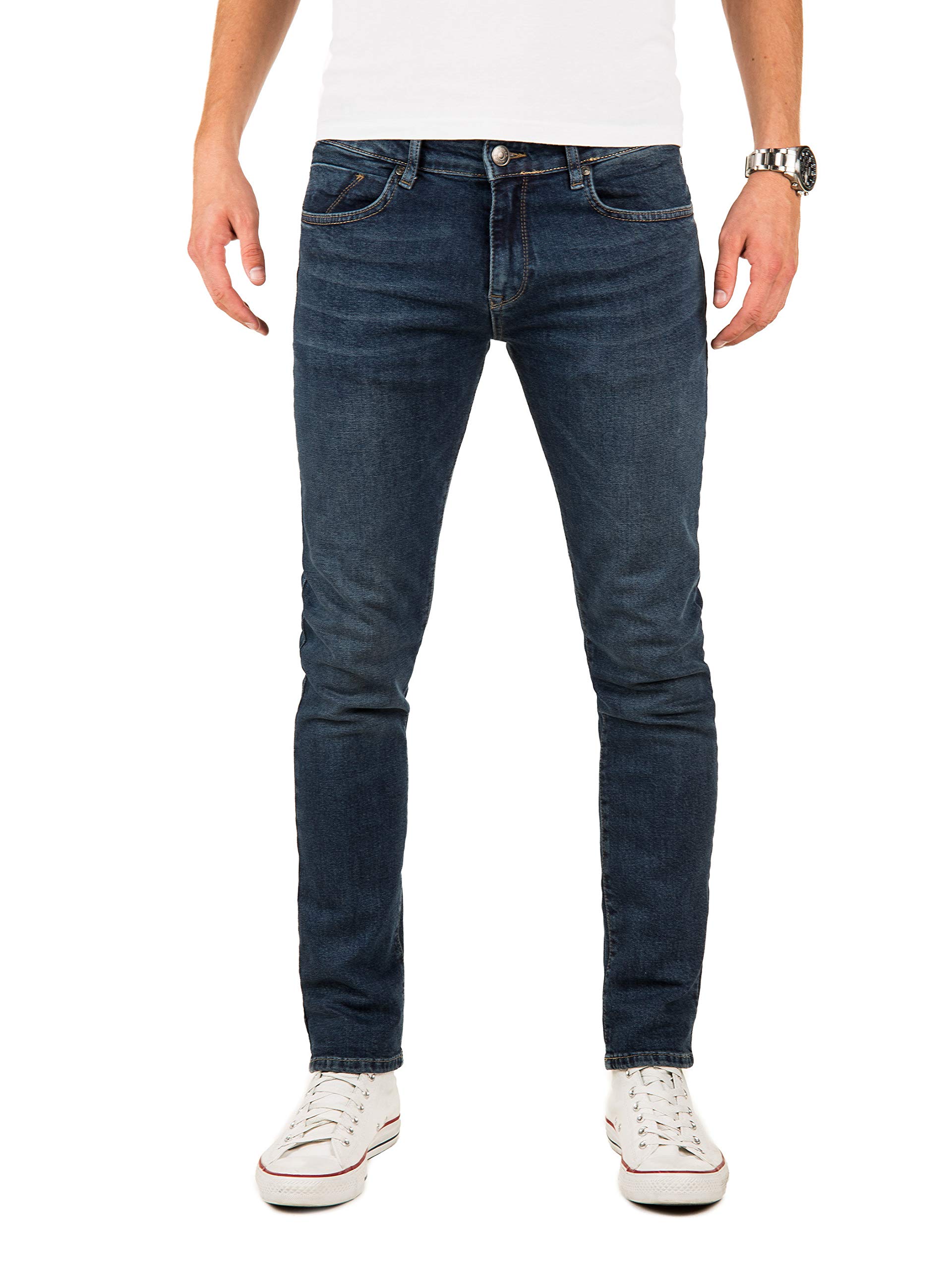 WOTEGA Jeans Slim-Fit Jeans Slim-Fit, Blau (Blue Denim 0307), W38/L32