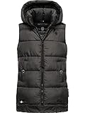 MARIKOO Damen warme Winter Steppwese mit Kapuze Zarinaa Anthracite Gr. M