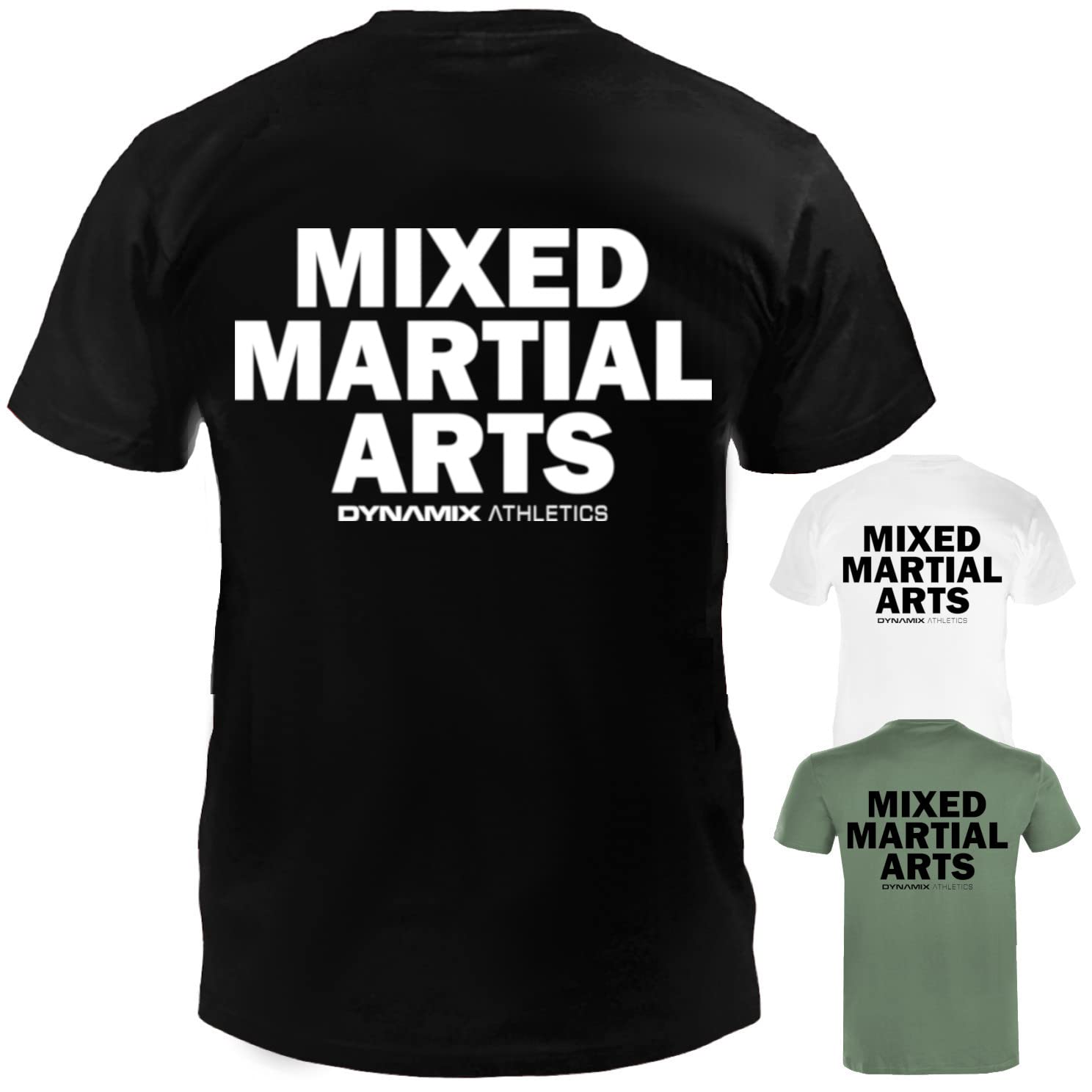 Dynamix Athletics T-Shirt MMA Classic - Mixed Martial Arts Kampfsport Shirt für Sport und Freizeit mit MMA Aufdruck in 3 tollen Farben (as3, Alpha, x_l, Regular, Regular, Schwarz)