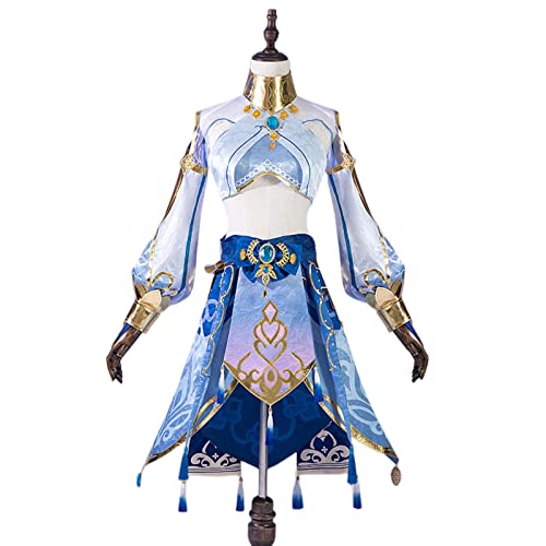 JGZGCG Cosplay Anime Genshin Impact Nilou Cosplay Uniform Perücke Halloween Karneval Kostüme für Frauen