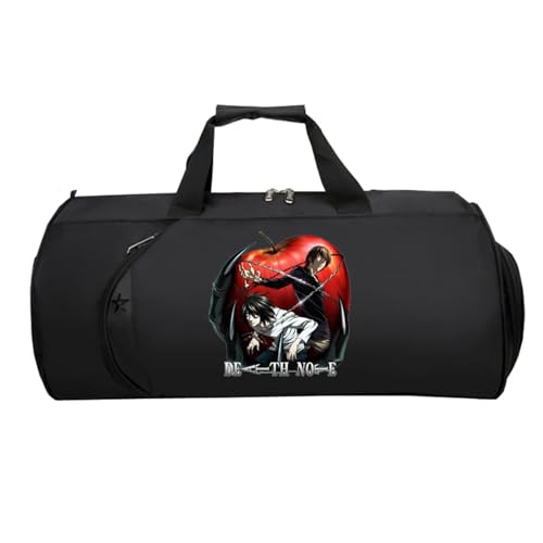 Death No. te Kleine Reisetasche Anime, Faltbare Reisetasche HandgepäCk, HandgepäCk Unisex G.ym Wochenendtasche Flugzeug(Black 7)