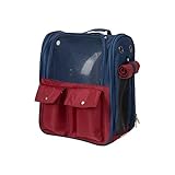 FUXIU Rucksack Haustier Tragetasche Rucksack Sling Bags für Katzen Hund Tragbar Kleintierkäfig Ausgehende Stofftasche Katzen Reisetasche