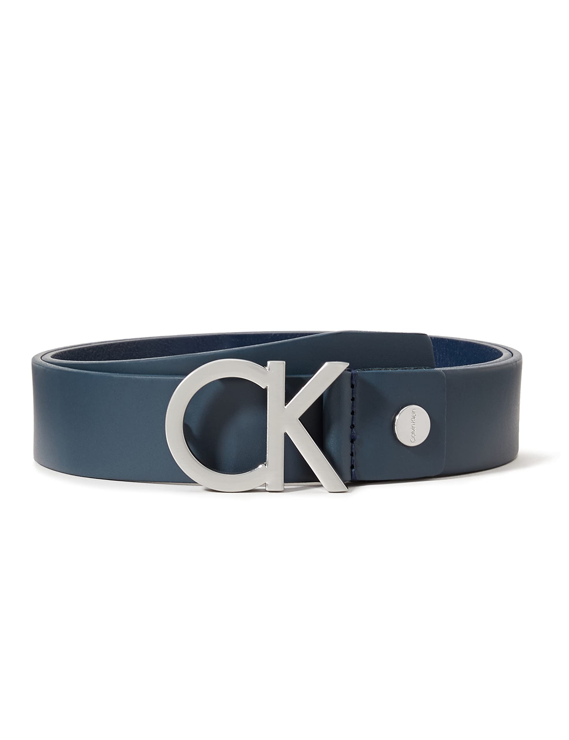 Calvin Klein Herren CK ADJ. Buckle Belt Gürtel, Blau (Navy 411), 672 (Herstellergröße: 80)