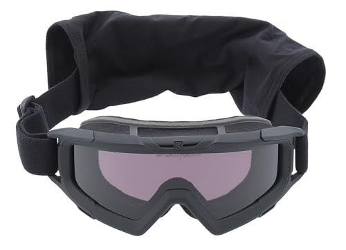 Revision SnowHawk Goggle I-VIS™ Essential Kit (alpine ballistische Schutzbrille) (Schwarz)