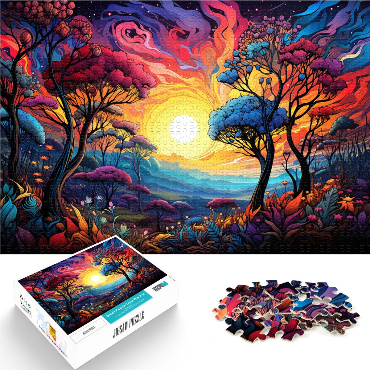 Puzzle, Lernspiele, farbenfrohes Grand-Teton-Nationalpark-Puzzle 1000 Teile für Erwachsene, Holzpuzzle, Spaßspiele für 1000 Teile (50 x 75 cm)