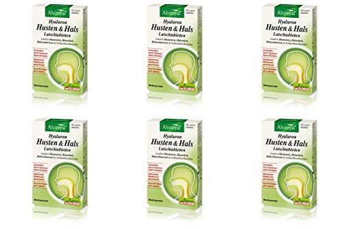 Alsiroyal Hyaluron Hustenreiz Lutschtabletten 6x30 Stück